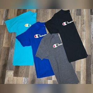 Champion Logo T-Shirts in Multiple Colors Women's Medium
